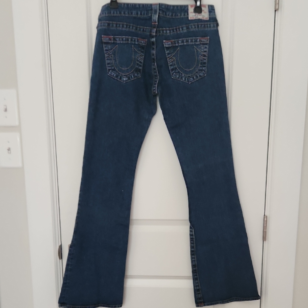 True Religion Dark Blue Flare Jeans View 2